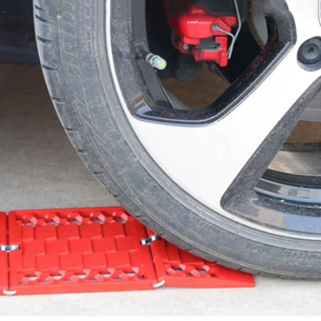 2 Pack Foldable Auto Traction Mat Tire Grip AidSlip Mat