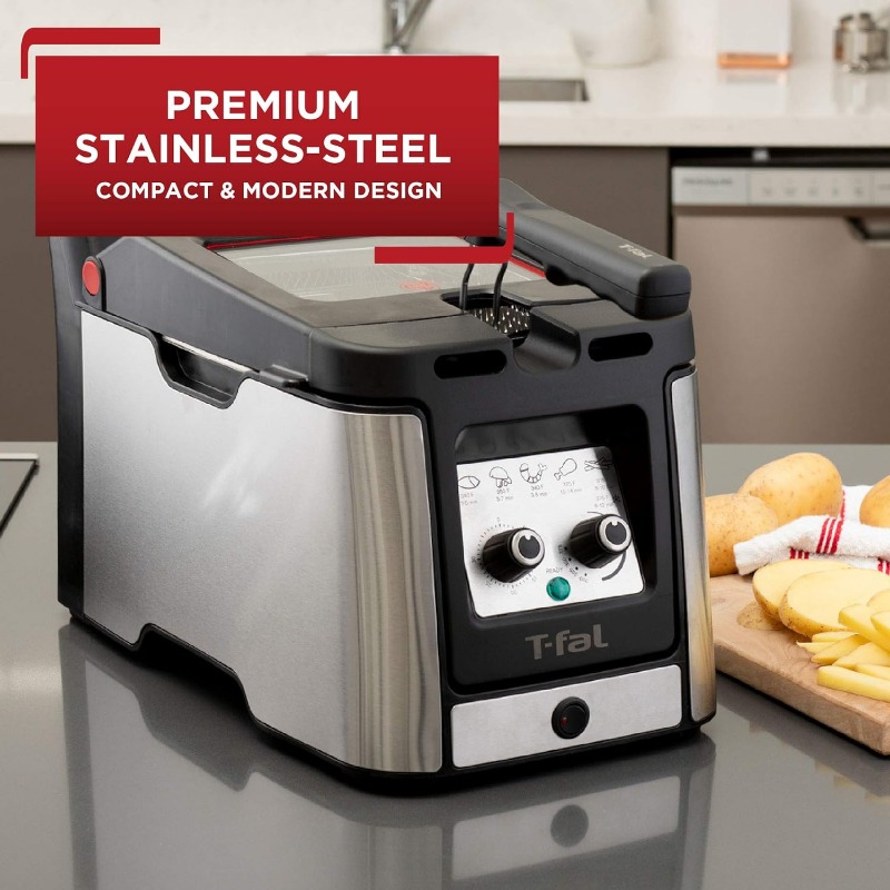 Title 5, T-Fal Electrics Stainless Steel Deep Fryer with...