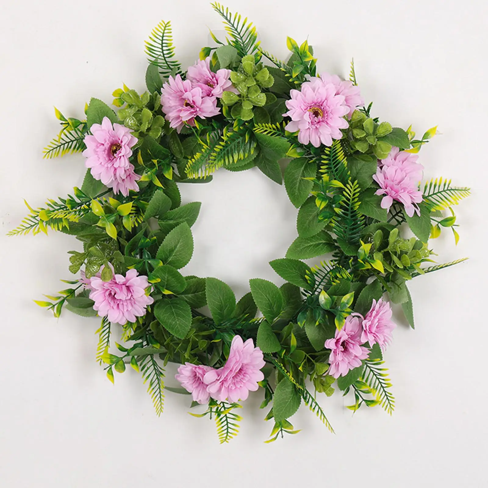 Artificial Vivid Door Wreath Silk Flower Garland Simulation Flowers Ornaments for Xmas Home Decor Front Door Wedding Gift