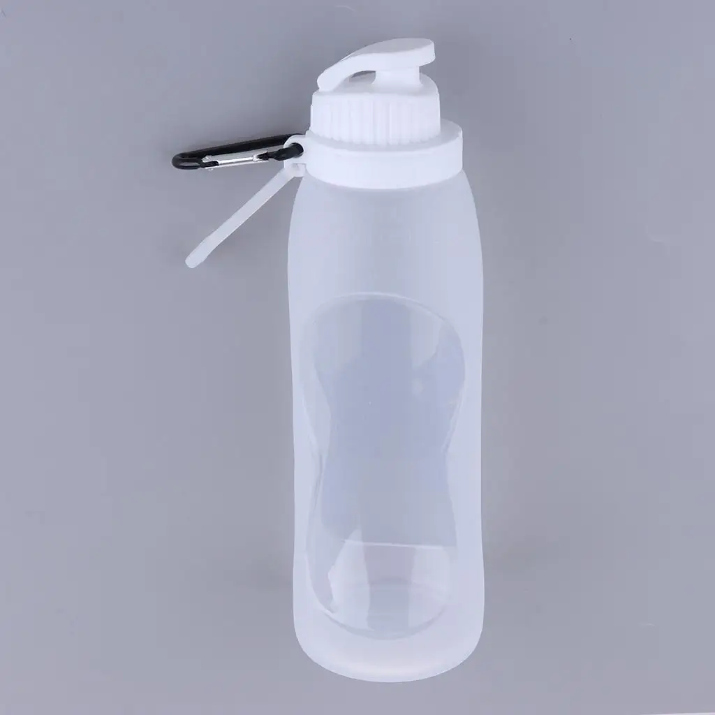 500ml Creative Collapsible Foldable Silicone  Bottle cup Camping Travel Bicycle Bottle Kettle