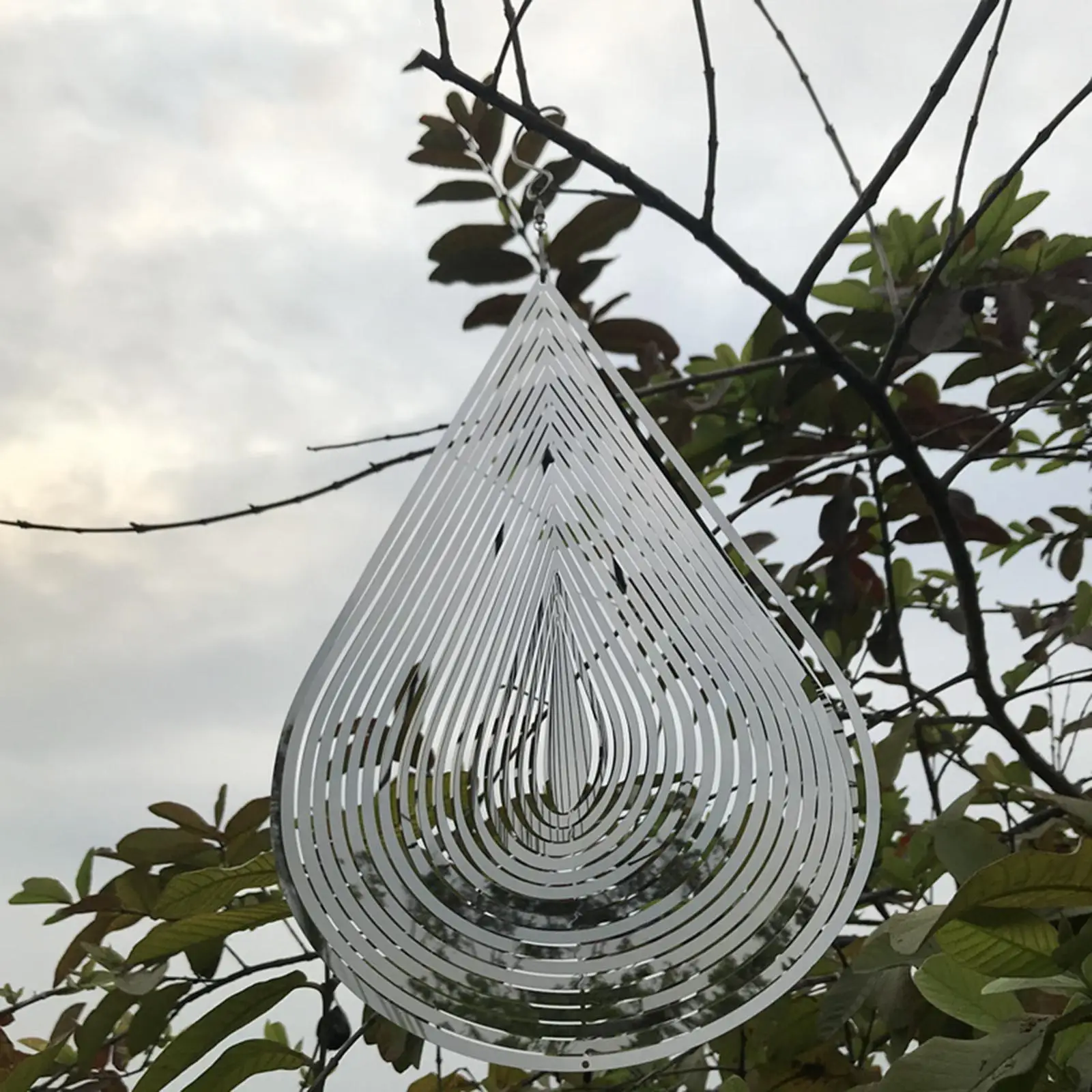 Wind Chimes Commemorate Water Drop Shape Wind Bell for Patio Garden Birthday