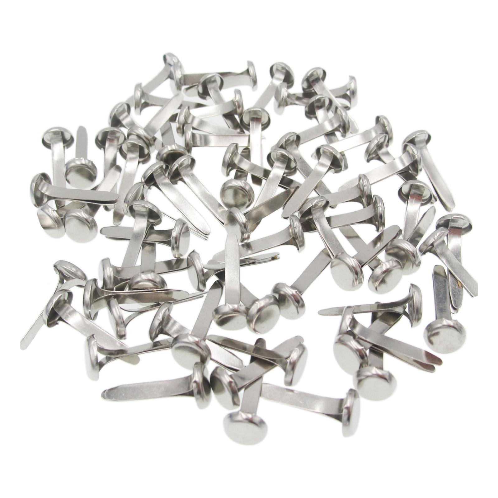 200x Mini Brads Handmade Embellishment Paper Fasteners Metal Brads for