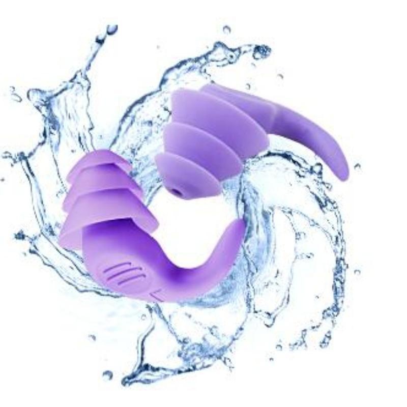 1 Pair Silicone Sleeping Spiral Ear Plugs Sound Insulation Ear Protection Earplugs Anti-Noise Plug for Travel Noise Reduction