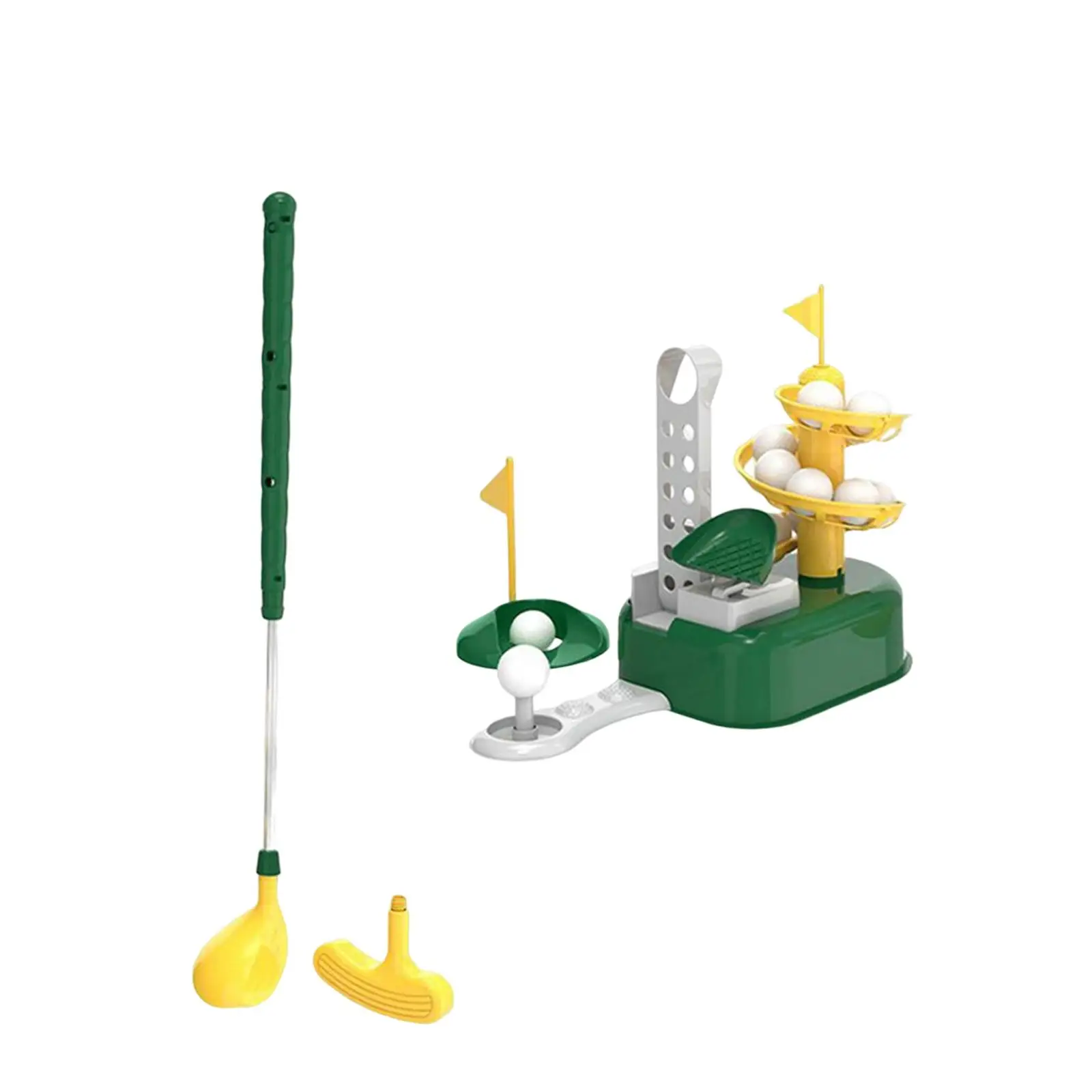Kids Golf Toys Set Game Outdoor Sport Toys Golf Ball Pitching Machine for Indoor Outdoor