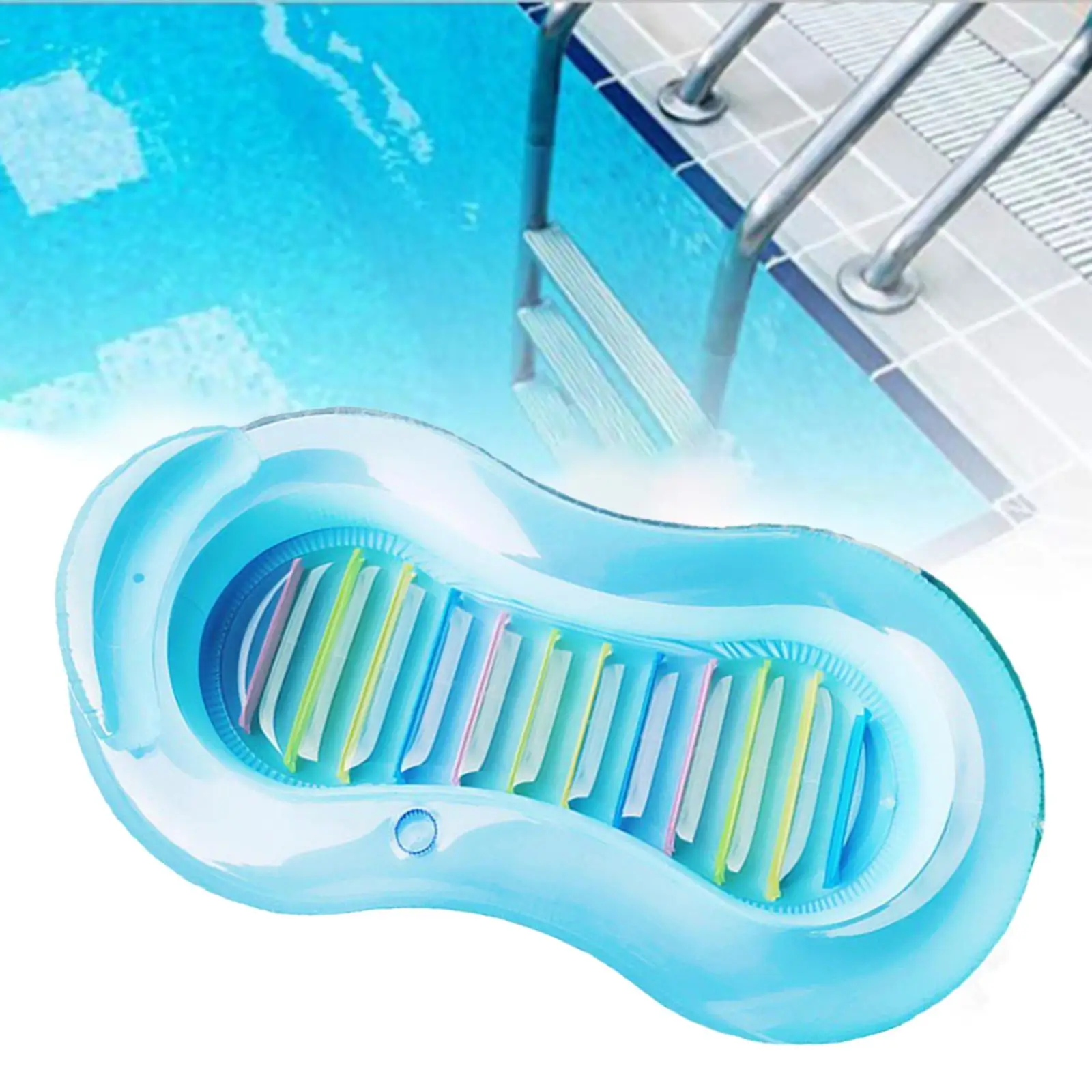 Inflatable Lounge Chair Water Hammock Air Mattress Lounge Bed Beach Summer Pool Access for Outdoor Water Sports Swimming Pool