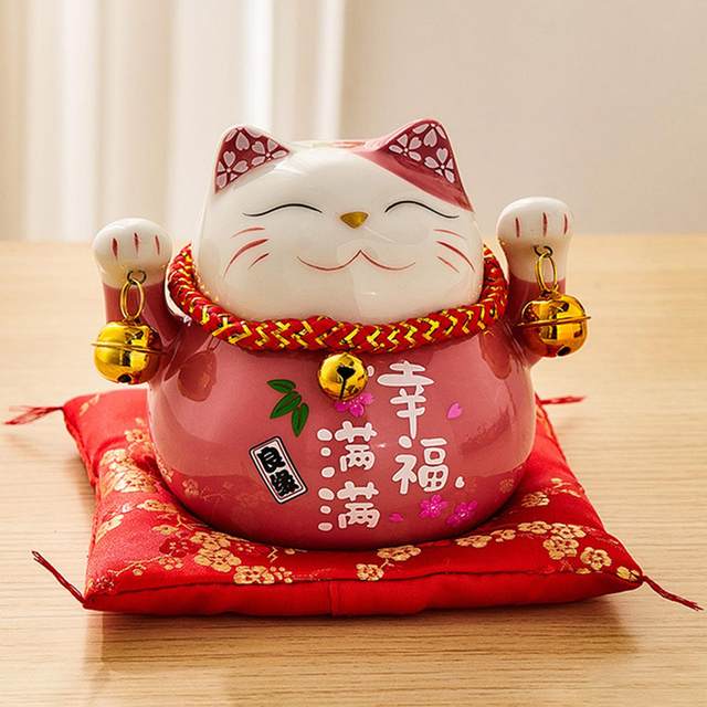 Cat Money Bank Maneki Statue Waving Kids Money Banks