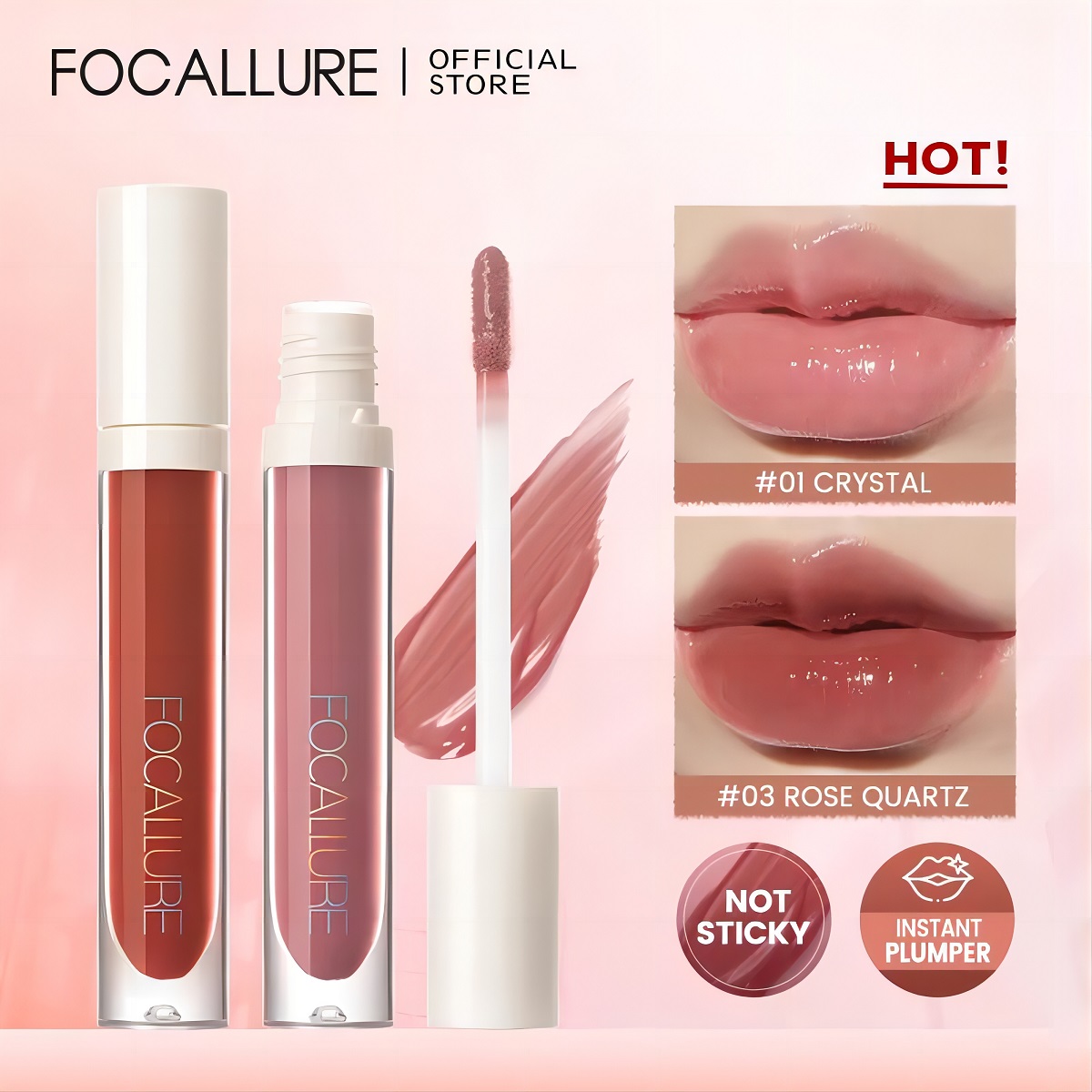 Best of FOCALLURE 16 Colors Matte Liquid Lipstick Waterproof Long-lasting Moisturizing Lip Gloss Non-stick Cup Lip Tint Makeup Cosmetics Reviews & Tips