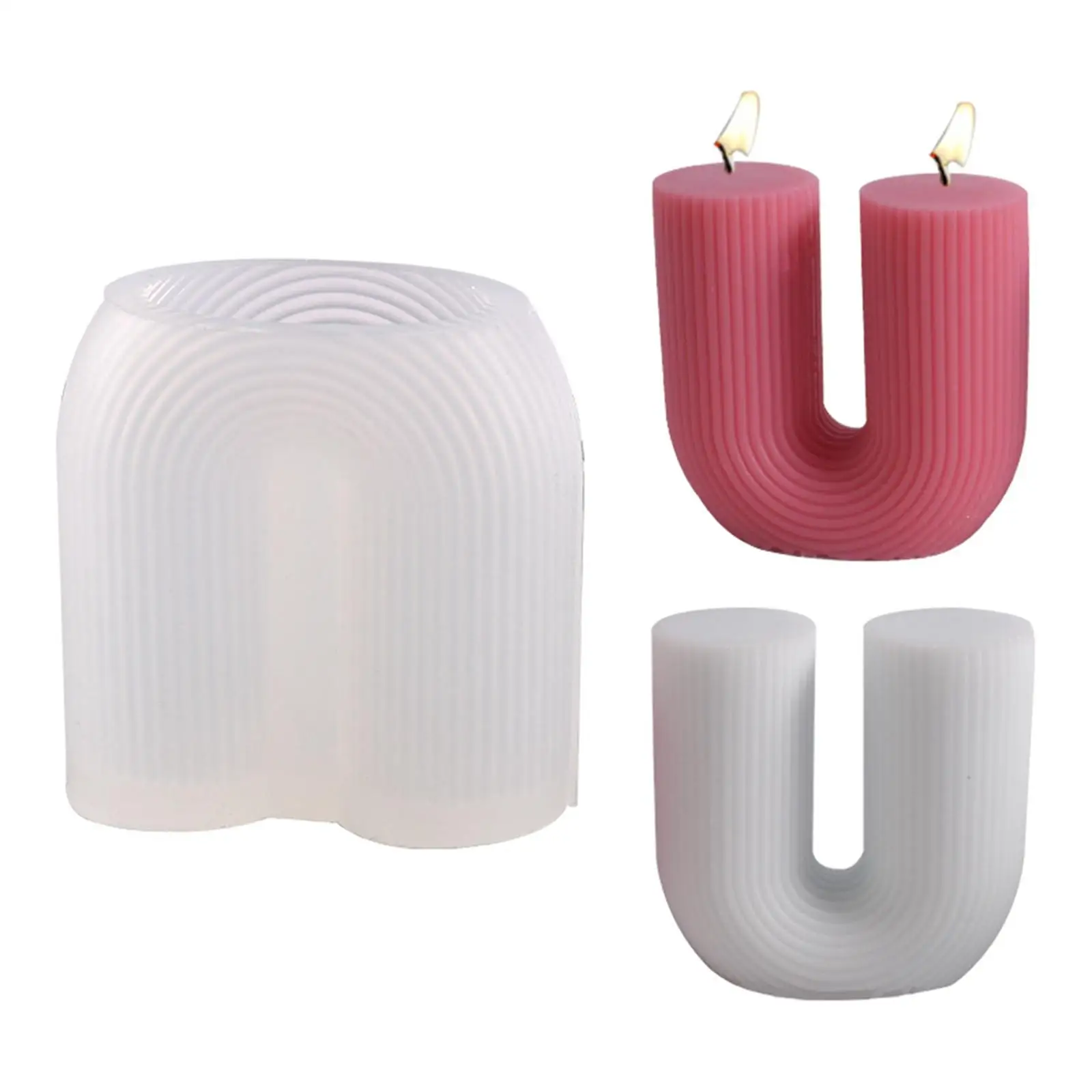Durable Silicone Candle Casting wax making for Wedding Home Valentine
