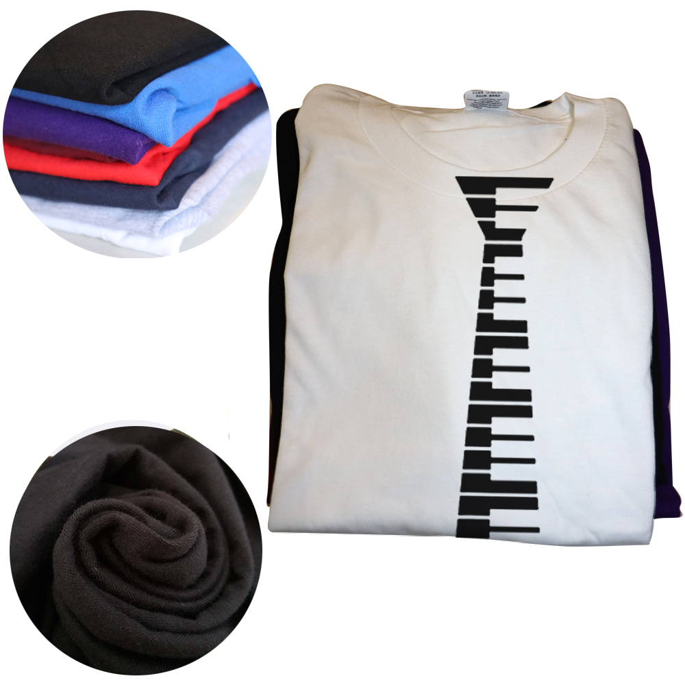 Lustige Klaviertasten Krawatte Klavier Tastatur Musik Player T Shirts Sommer Grafik Baumwolle Streetwear Geburtstag Geschenke T-shirt Herren Kleidung – Detail 4
