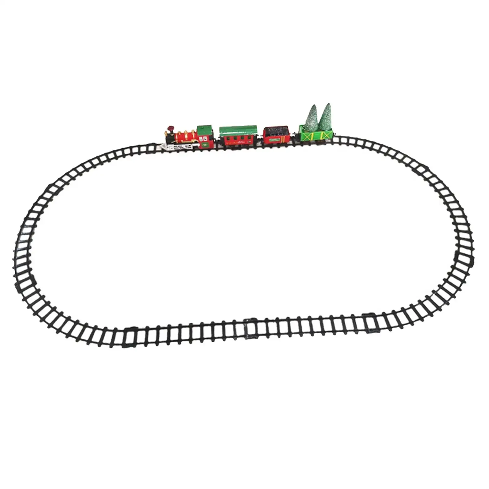 Electric Train Track Christmas Tree Decors Railway Track Set Train Toys for Boys Girls for Girls Boys Preschool Birthday Gifts