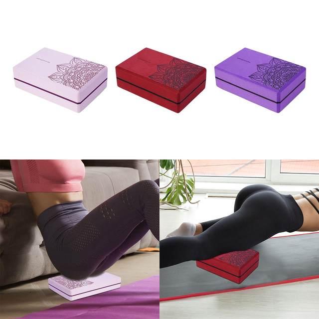 Blocs De Yoga En Mousse EVA 23x15x7,5 Cm - Antidérapants, Haute Densité, Pour étirement, Pilates, Méditation