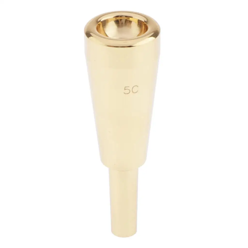 Gold/Silver  Metal Trumpet Mouthpiece, 5C  (Musical Instruments Accessories)