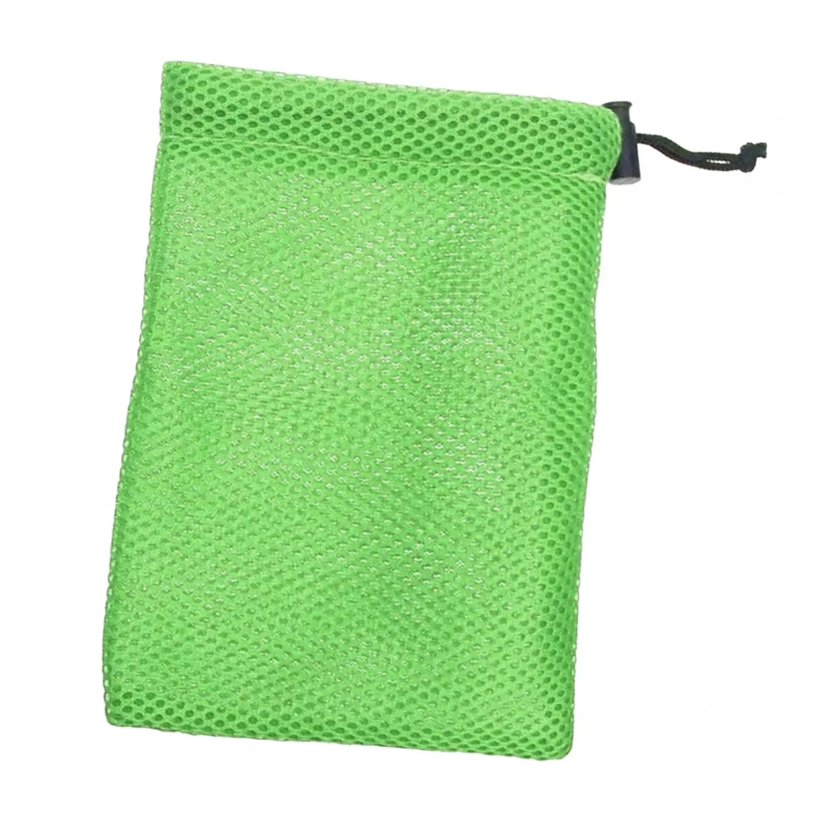 Small Mesh Drawstring Bag Stuff Sack with Cord Lock Closure Mesh Bag Storage Pouch for Collecting Toys Cosmetics Tennis Balls