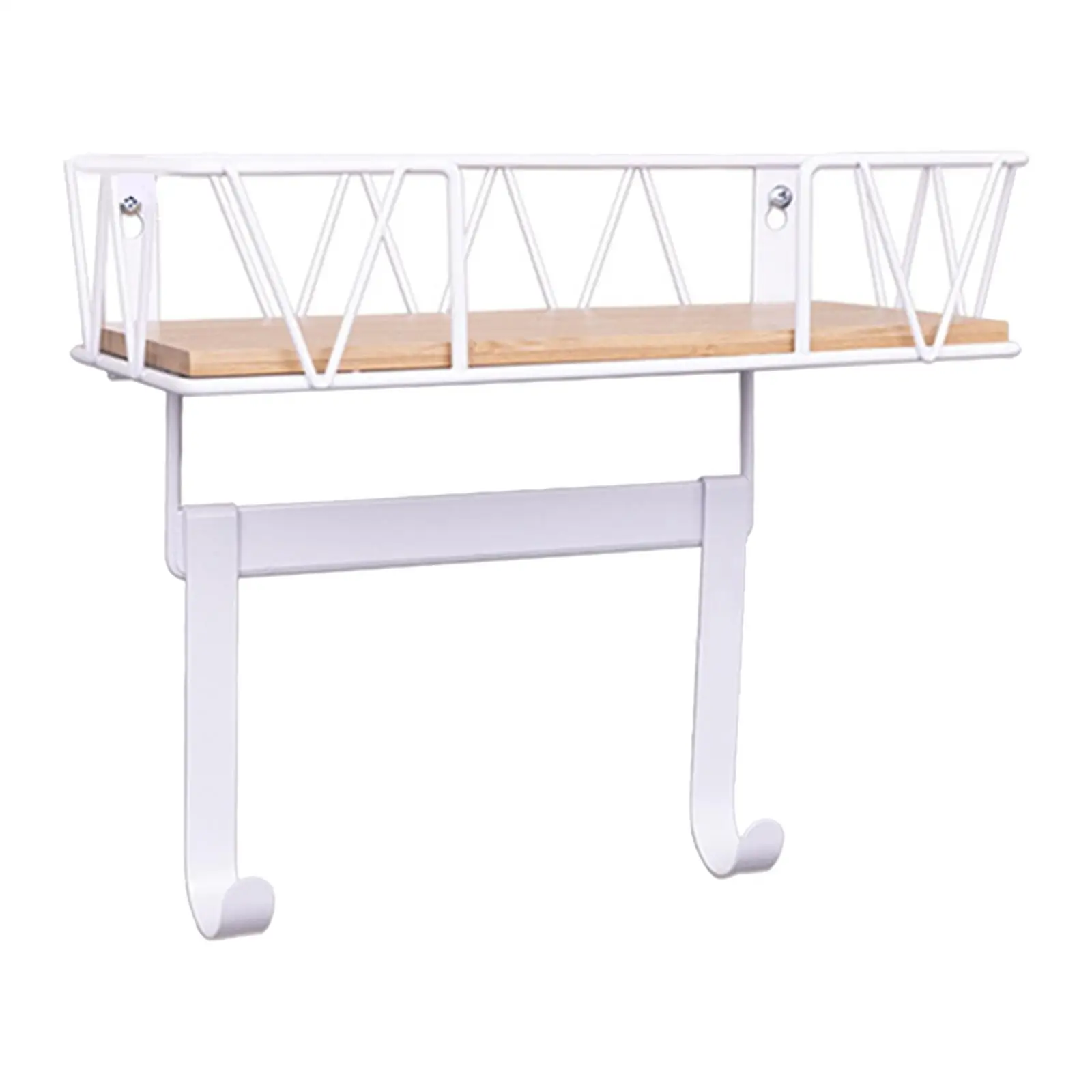 Ironing Board Holder with Removable Hanger Hooks Iron Tools Accessories Organizer Wall Mounted Storage Rack Laundry Room Decor