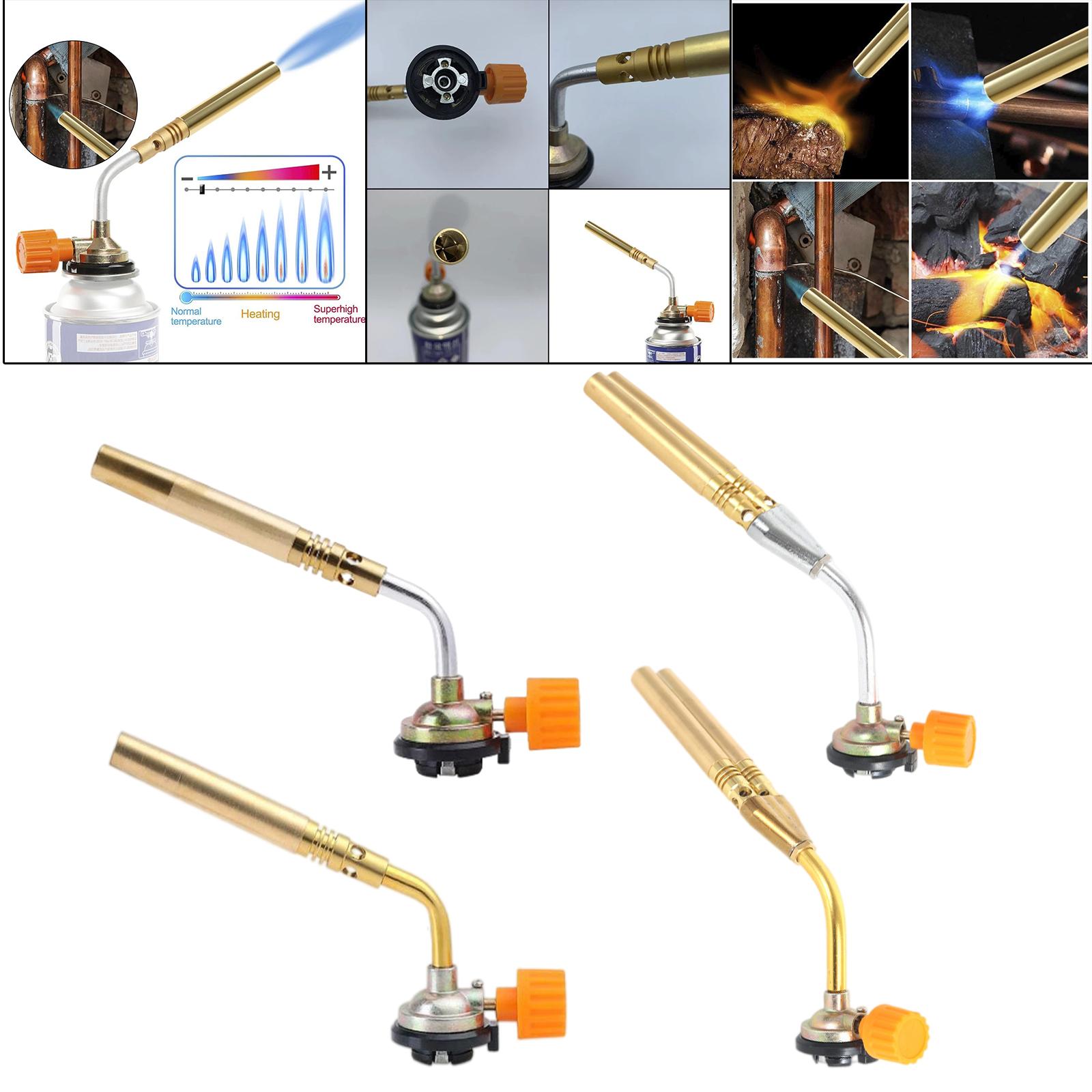 Gas Torch W/ Card Inetrface Stainless Steel Tube Burning Soldering Heat Gun for Outdoor