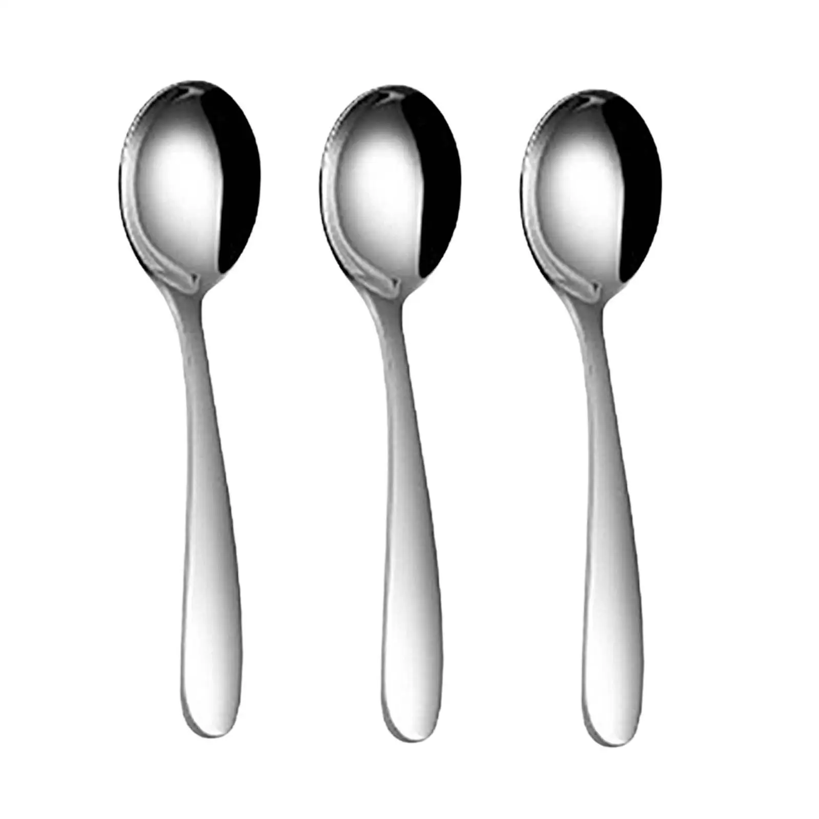 3Pcs Soup Spoon Korean Spoons Bouillon Spoon for Tea Bouillon Restaurants