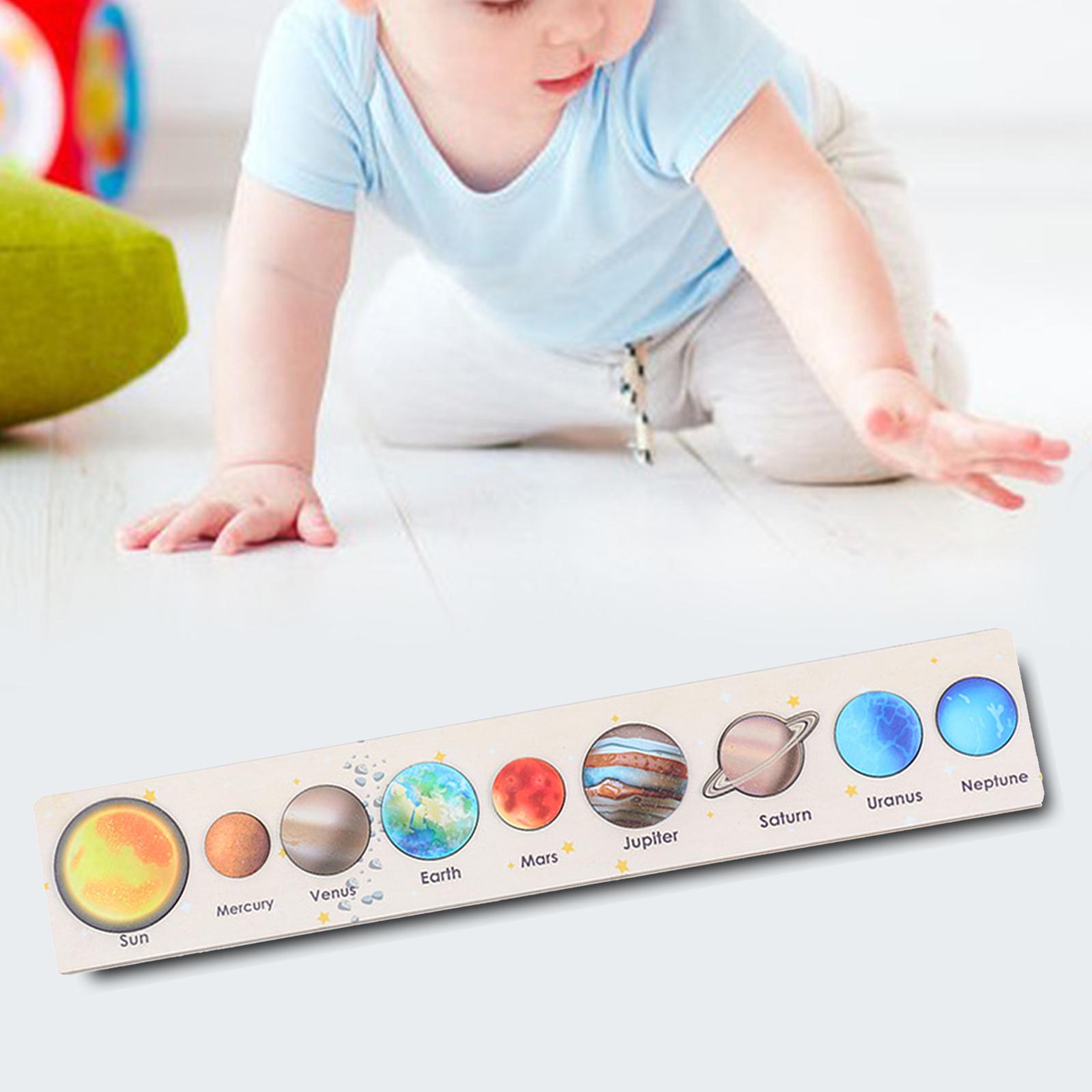 Solar System Montessori Puzzles Educational Toy Learning Bright Colors for Kids Toy