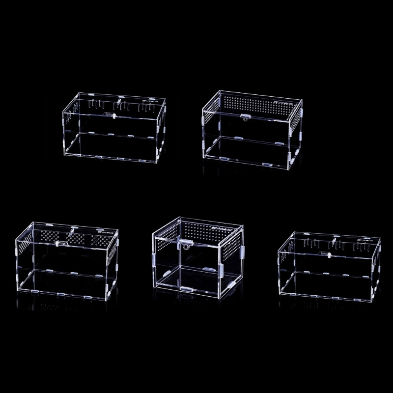 Title 7, Reptiles Feeding Box Anti-Escape Cases Acrylic ...