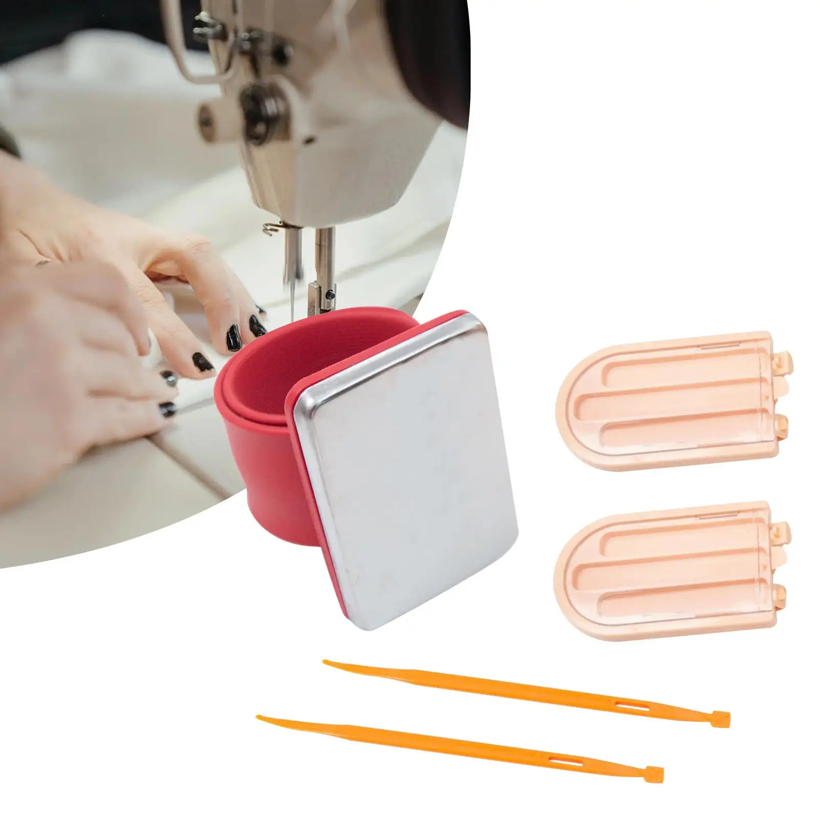 Magnetic Wrist Sewing Pincushion Professional Durable Magnetic Pin Cushion for Quilting Embroidery Barber Sewing Hair Clips