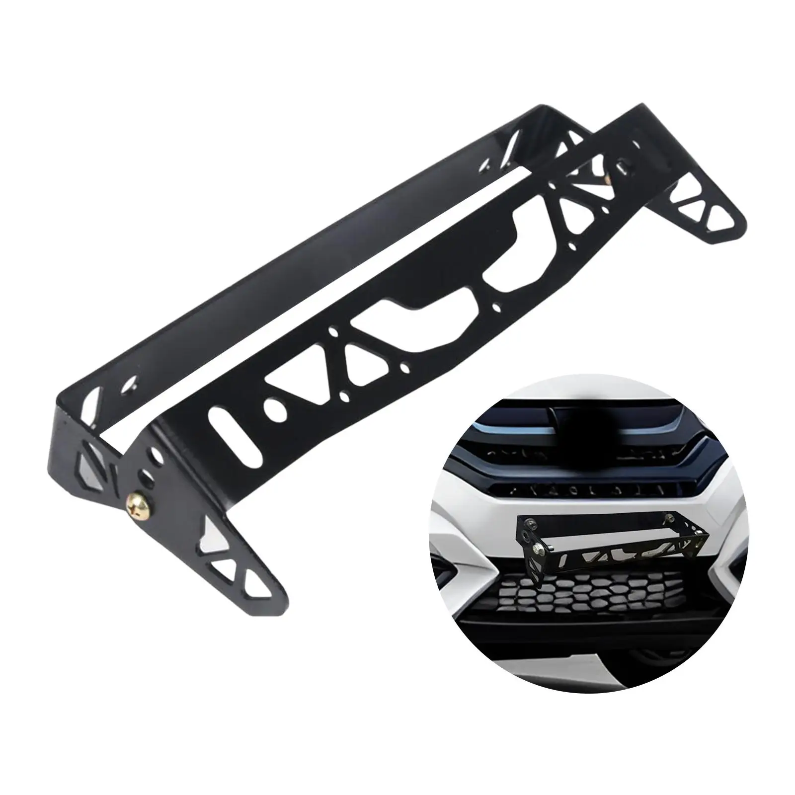 License Plate Frame Frame Direct Replaces Auto Parts Durable Universal Easy to Install Car Front License Plate Mount Accessories