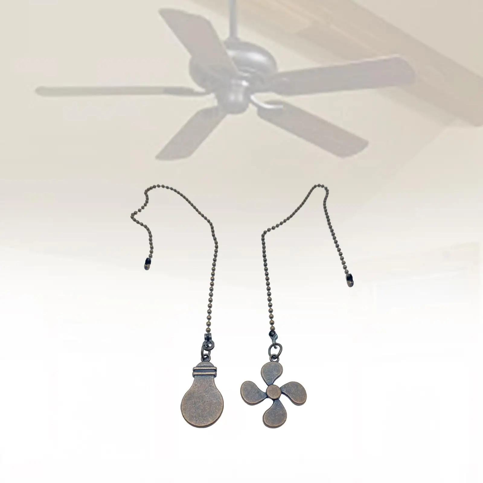 Ceiling Fan Pull Chain Ornaments Connector Fan Pull Chain Extender for Lamp Bedroom