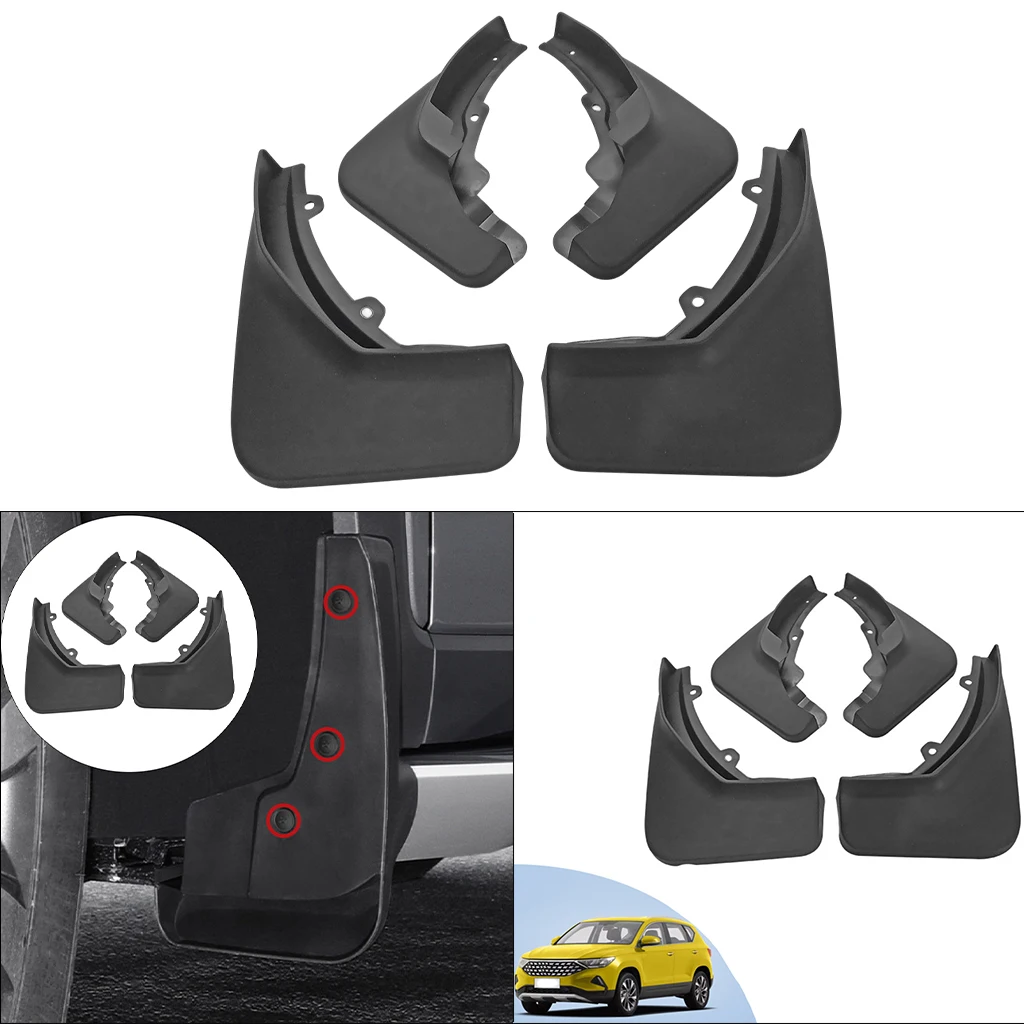 4PCS Car Mud Flaps No Drilling Splash Guards Fit for  VS5 Model 2019 Front and Rear Modification Accessories