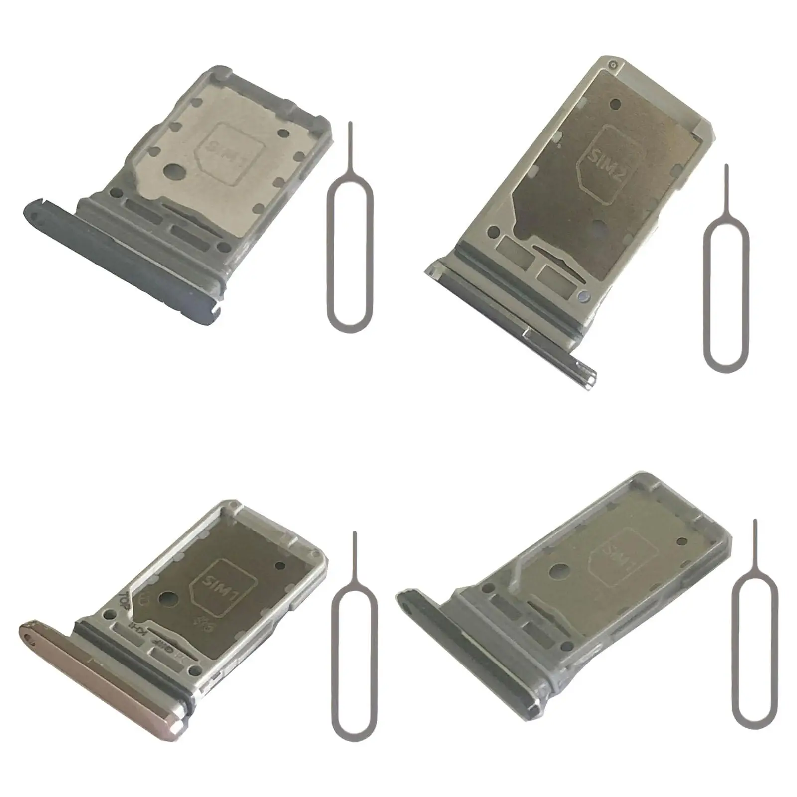 Dual Sim Card Tray Holder Phone for Samsung S21 5G Sim Card Slot Parts