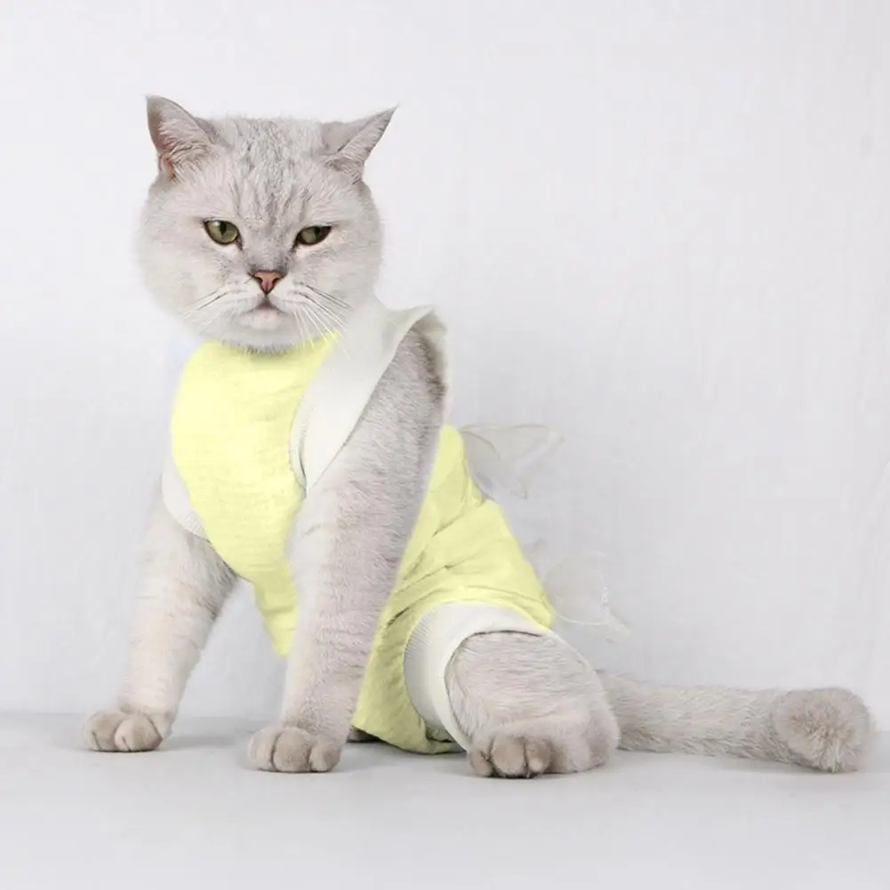 Костюм для стерилизации домашних животных, красивая удобная мягкая одежда  для реабилитации щенков и кошек, защитная одежда для котят | AliExpress