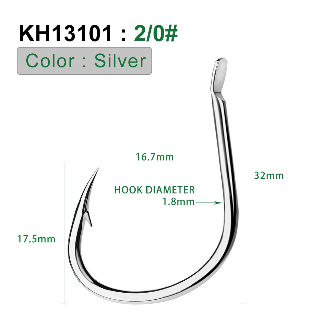 PRO BEROS 10Pcs 1/0-5/0 # Stacheldraht Große Fischerei Haken Karpfen Einzigen Fishihook Fly Angeln Zubehör Carbon Stahl jig Meer Haken – Detail 8