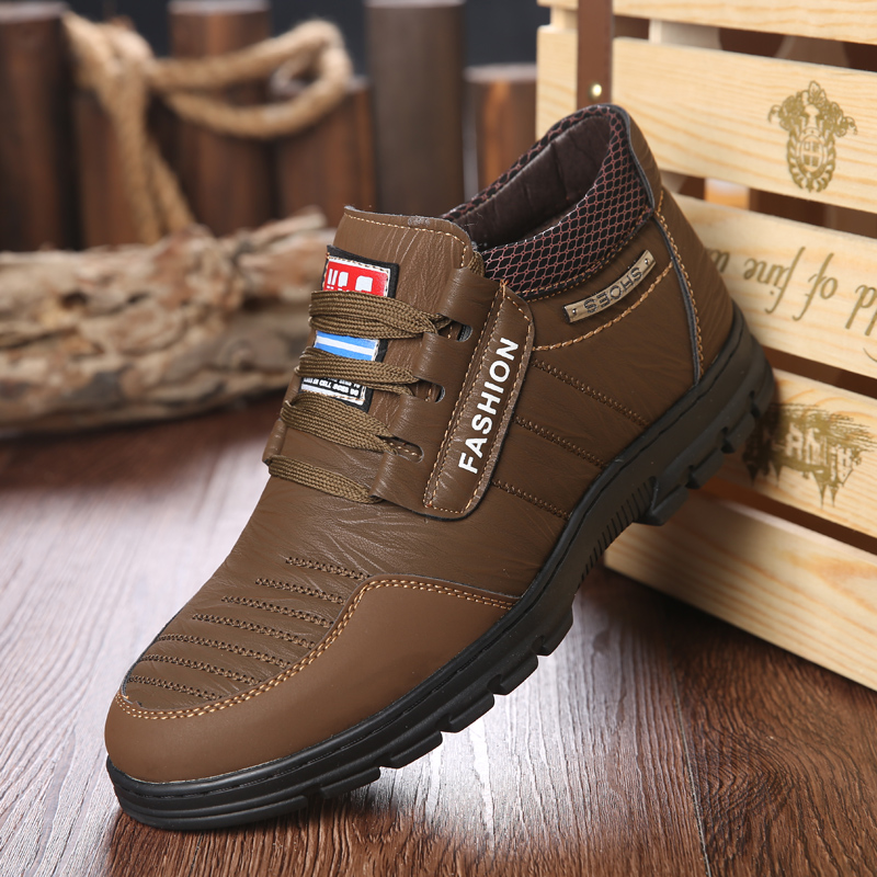 Title 22, Winter Men Boots Leisure Leather Luxury Casual ...