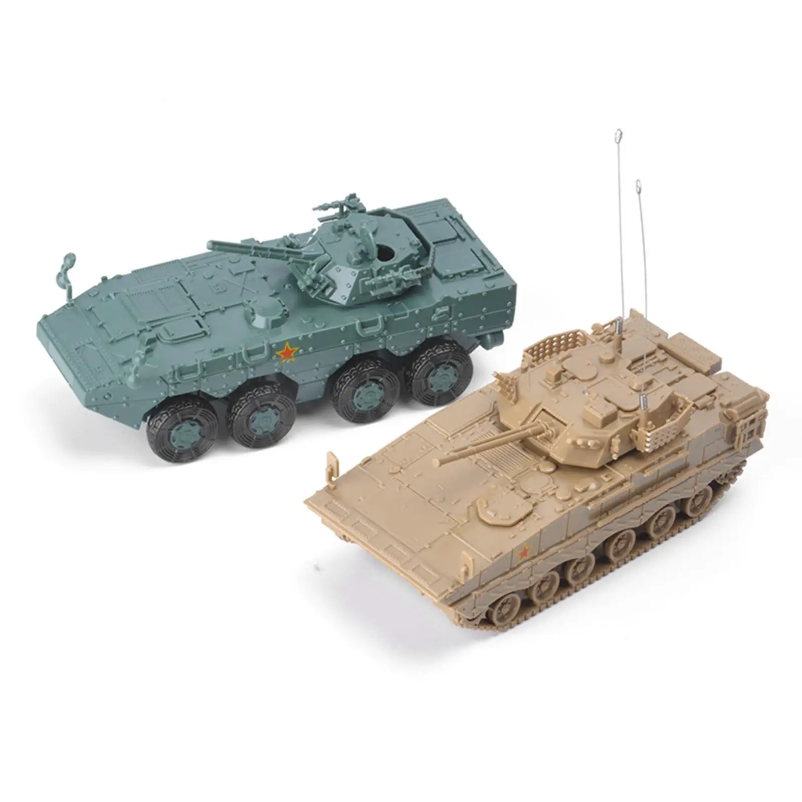 1/72 Armored Tank Model DIY Assembling Puzzles Building Model Kits for Gift Collection Table Decoration Children