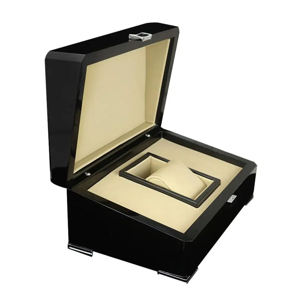 Classy  Box Holder, Wristwatch Display Case Storage Organizer with PU Leaher  for  Gifts