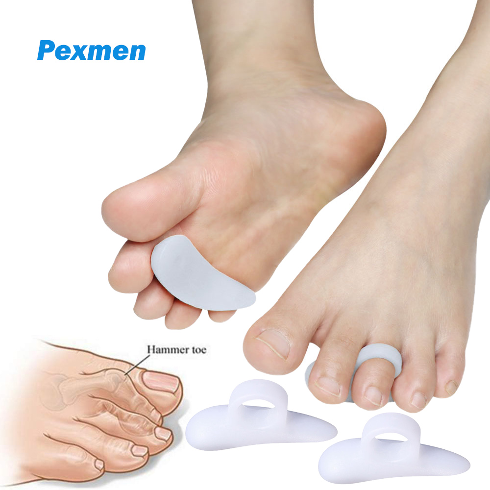 Best of Pexmen 2 / 4Pcs Gel Hammer Toe Straightener Hammertoe Support Crest Pads For Curled Curved Crooked Claw And Mallet Toes Reviews & Tips