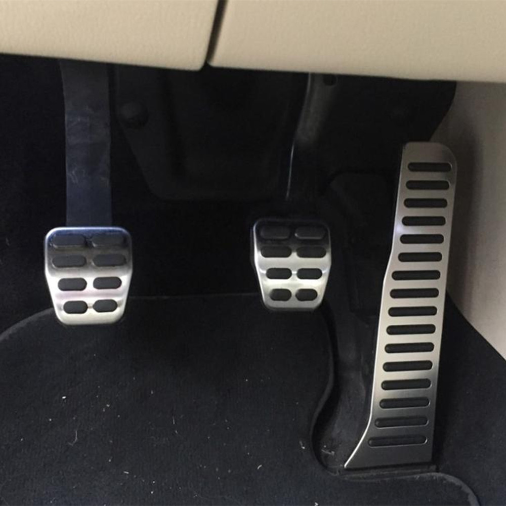 Edelstahl LHD Auto Pedale für Volkswagen Vw Jetta MK6 2012–2017 Kraftstoff Gas Pedal Pads Dead Foot Rest AT MT Pedal Abdeckung – Detail 4
