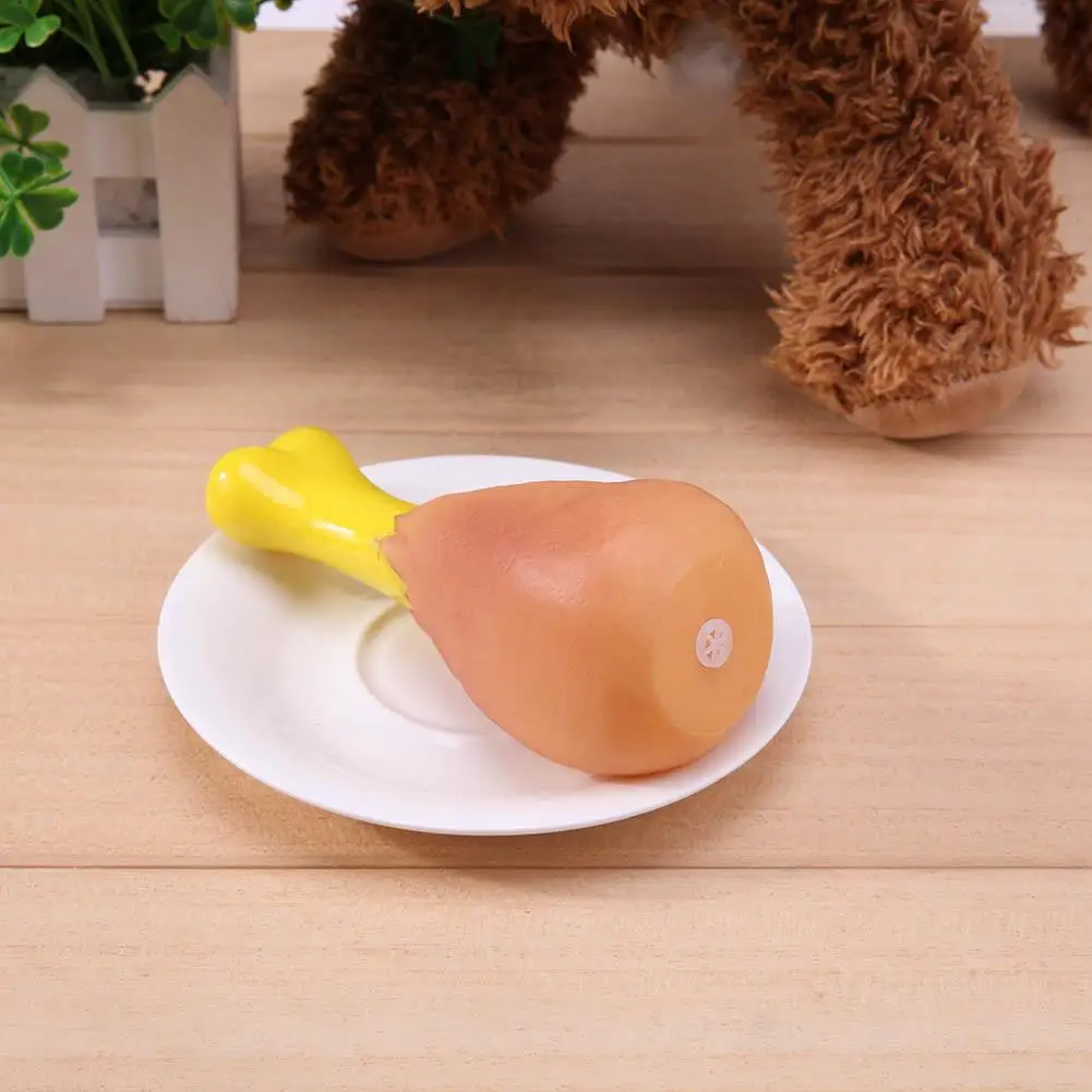 Pet Dog Toy Rubber Chicken Leg Puppy Sound Squeaker Chew Toys for Dogs Puppy Cat Interactive Pet Supplies Dog Products