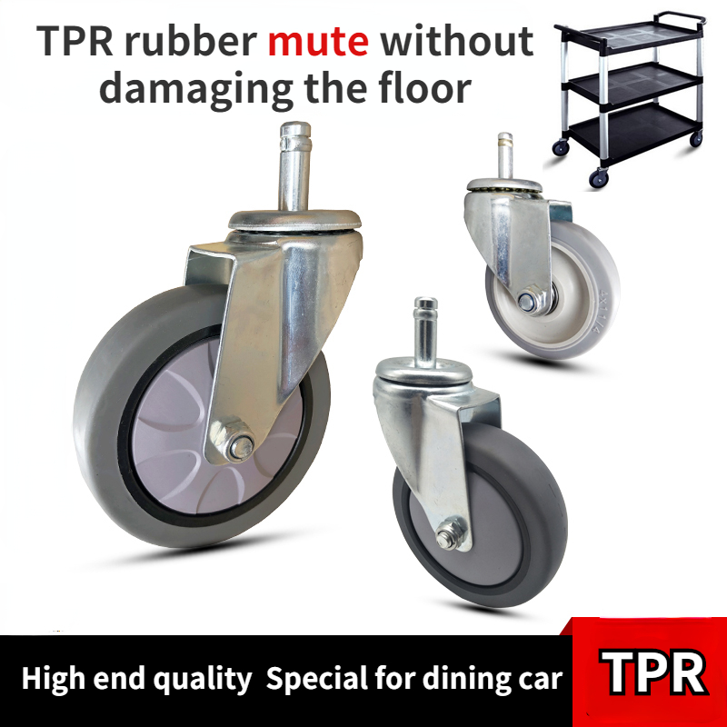 1 stücke 3-zoll 4-zoll esszimmer rad staubsauger sauger stange rad drücken wasser lkw pier tuch auto esstisch auto universal rad – Detail 1