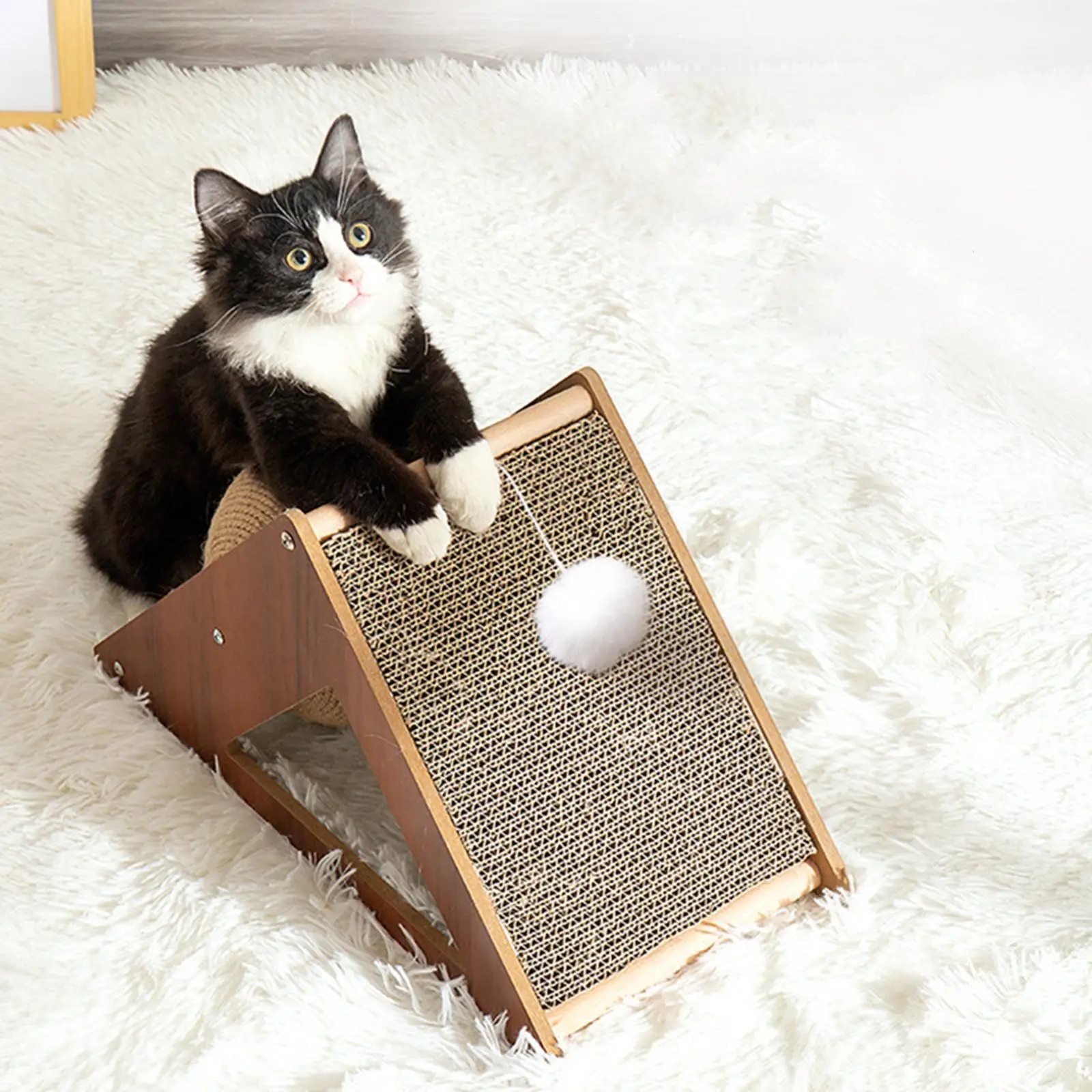 Cat Scratching Ball Toy Kitten Sisal Rope Ball Board Grinding Paws Toys Cats Scratcher Wear-resistant Pet Cat Ball Toy