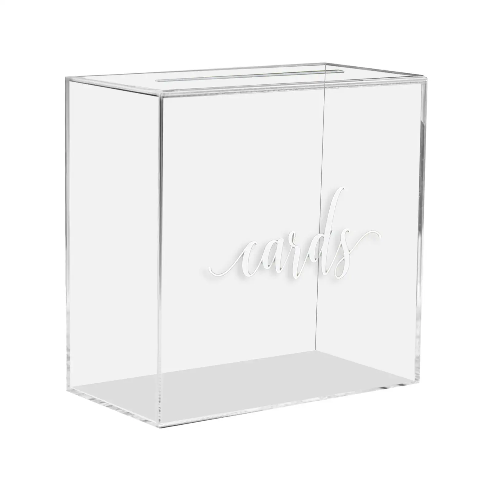 Large Acrylic Card Box DIY for Baby Shower Anniversary Shower Party Supplies