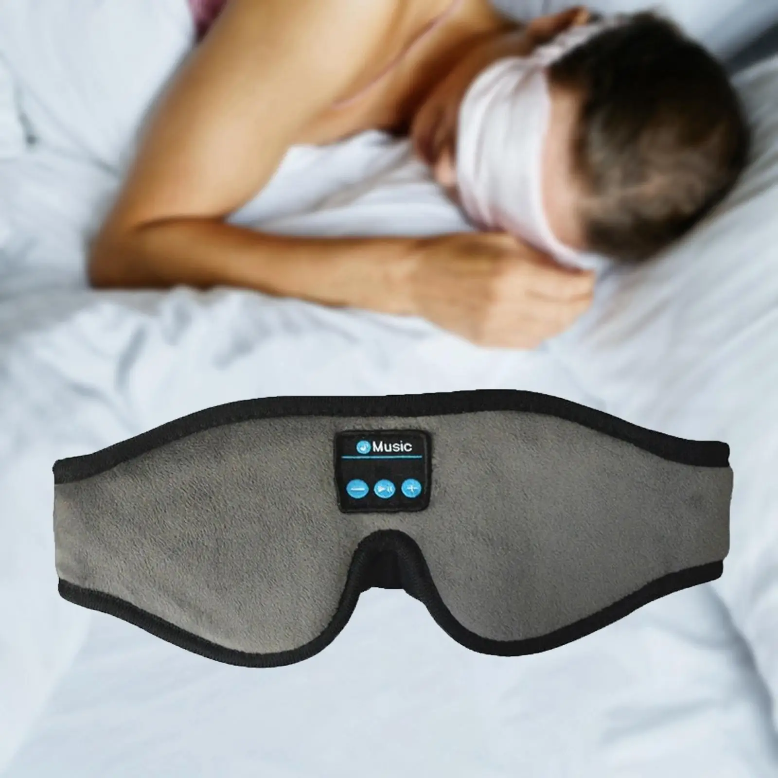  Bluetooth 5.0 Stereo Speakers  Earphone Bluetooth Eye  for Meditation Air Travel Men Women