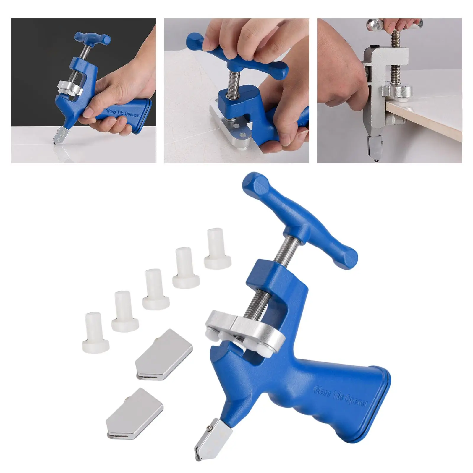  Glass Cutter Tool Portable  with Breaking Pliers Roller  Professional Opener for Windows, Tile, Mirror, Cutting Tool Mosaic