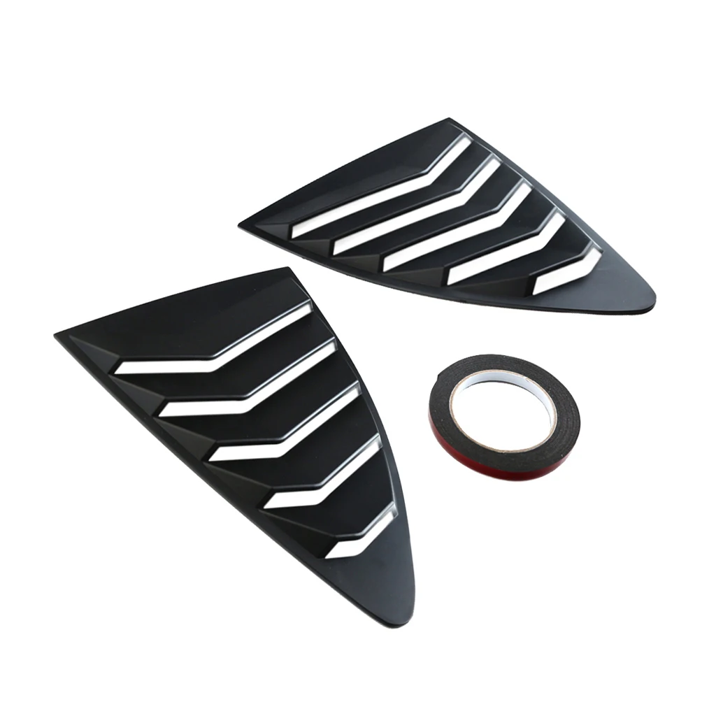 2x Window Louvers Cover Vent  Fits for BRZ 2013-2017, Side Window 