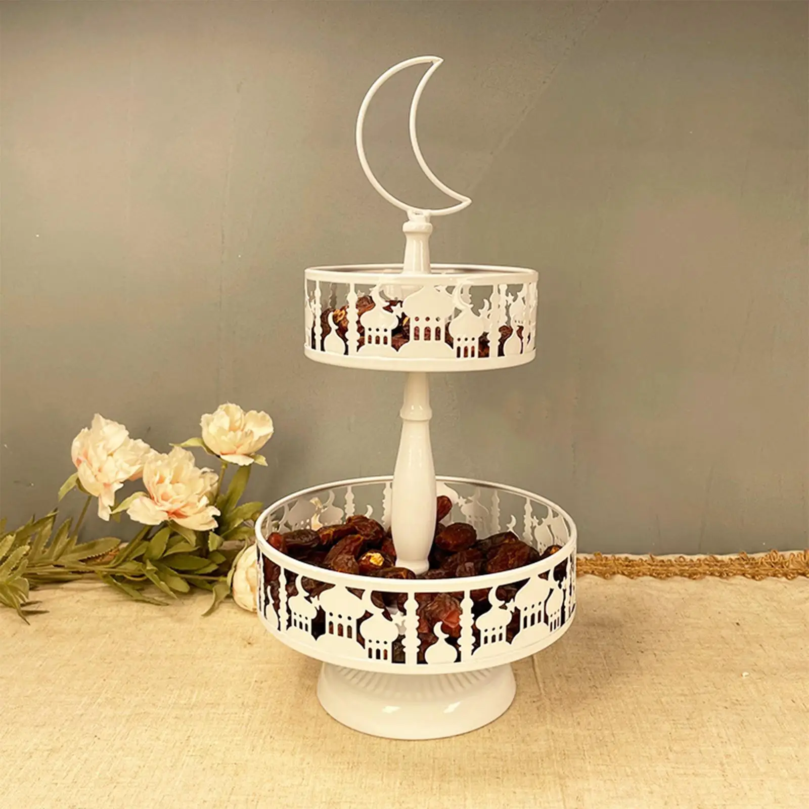 Cake Stand Fruit Self-Help Dessert Candy Dish Pastry Cupcake for Dresser