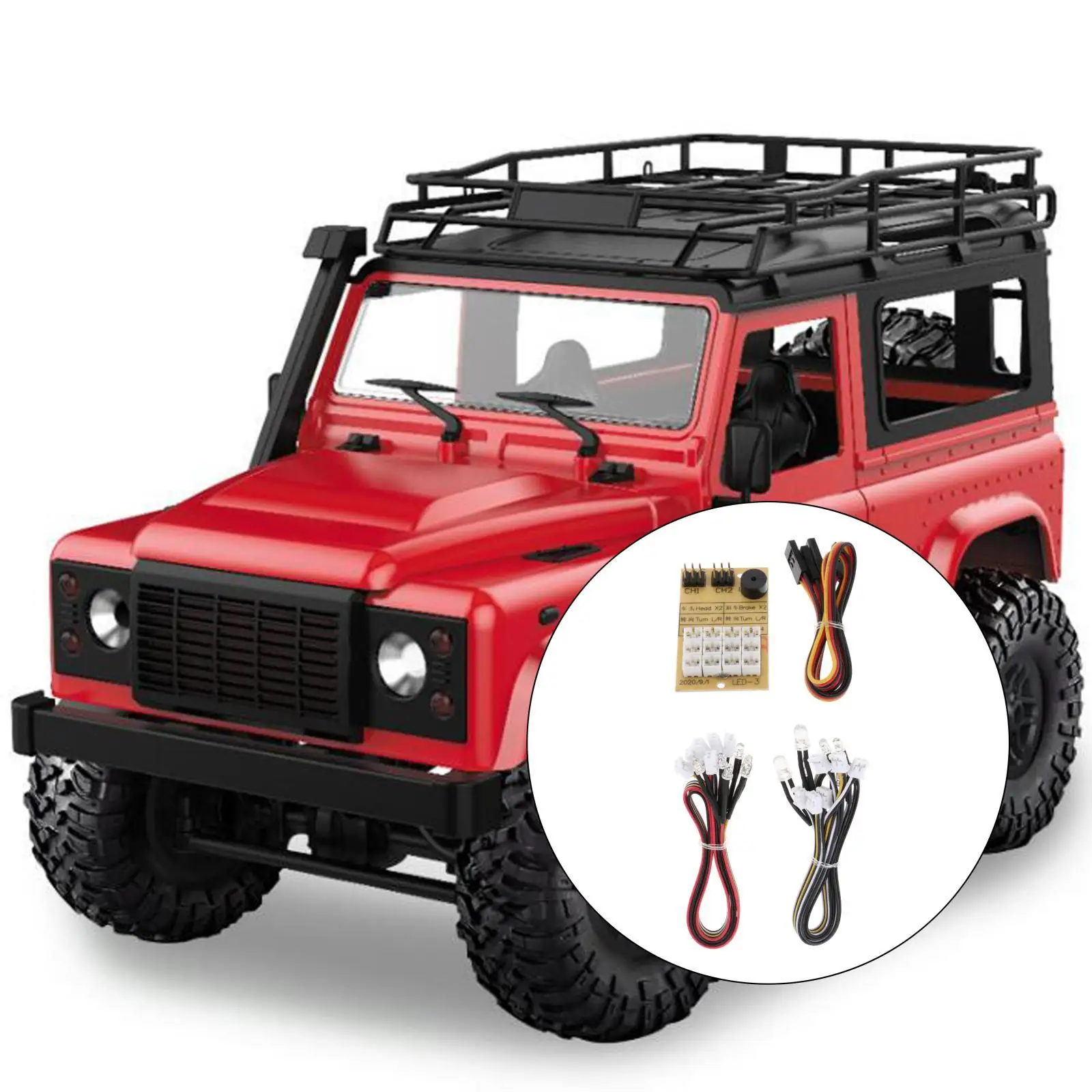 RC LED Light System Kit for MN86K G500 1:12 Scale Model 4WD Rock Crawler Truck Upgrade Flash Lights Lamp Group