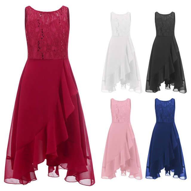 A-Line One-Shoulder Sleeveless Chiffon Junior Bridesmaid Dresses With