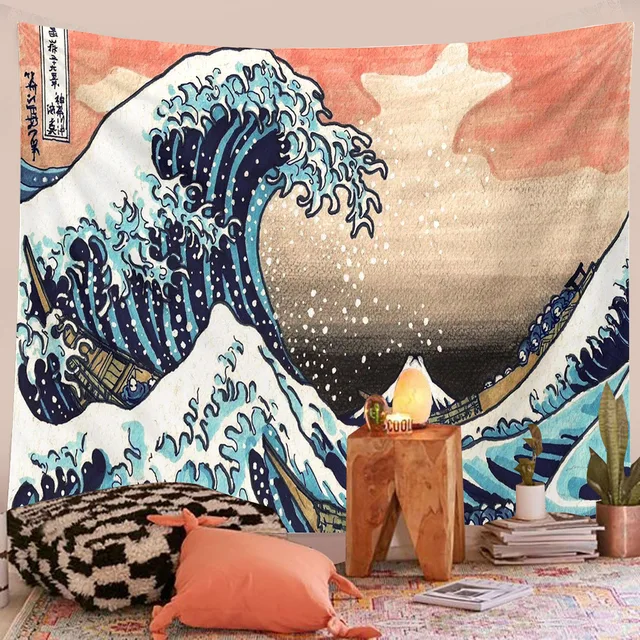 75x58cm Japanese Tapestry Mount Fuji, Japan Tapestry Art Printing