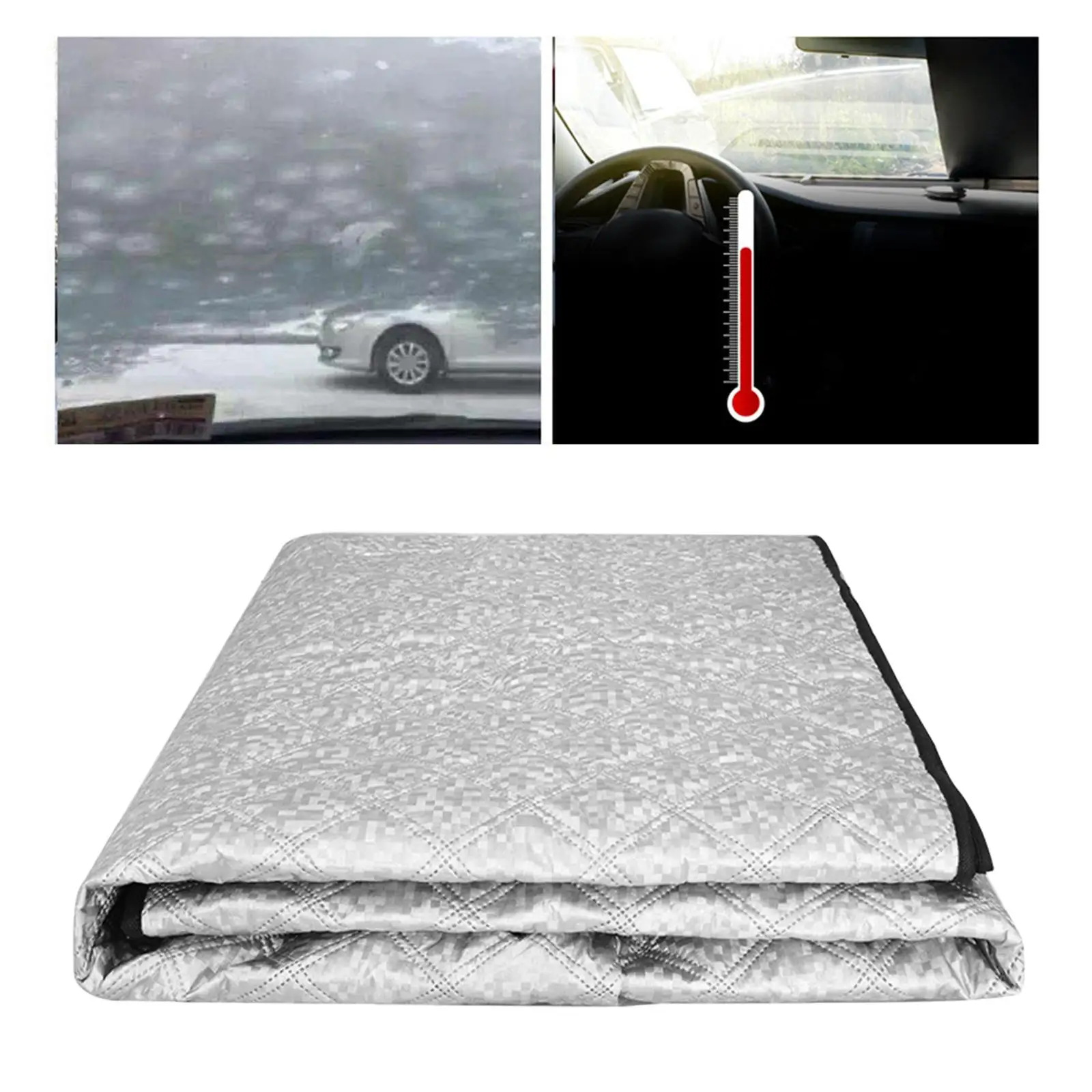 Car Windshield Snow Cover Foldable Ice, Frost & Snow Removal Shade frost Cover Windshield Sun Shade for Car