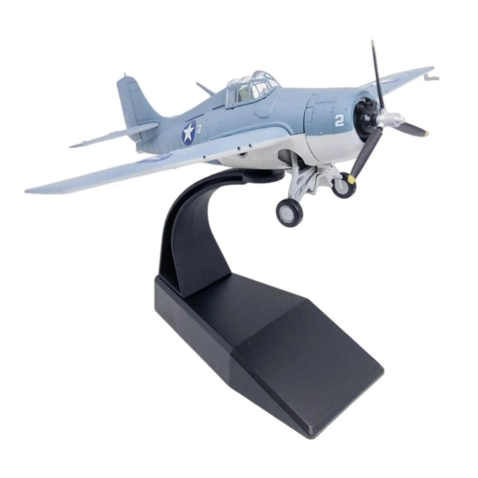 US F4F   3D Alloy Display Stand 1:72   Ornament Fighter  for   Room, Desktop Decor Accessories