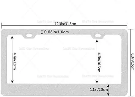 Custom Personalized/Customized Design Metal Car License Plate Frame with  Text Image Logo 12x6 Inch for US Vehicles Standard - AliExpress