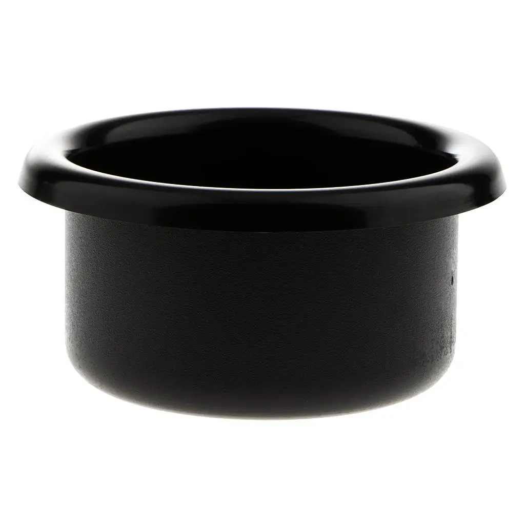 Universal Boat Marine RV Black Cup Drink Can Holder 90mm Dia