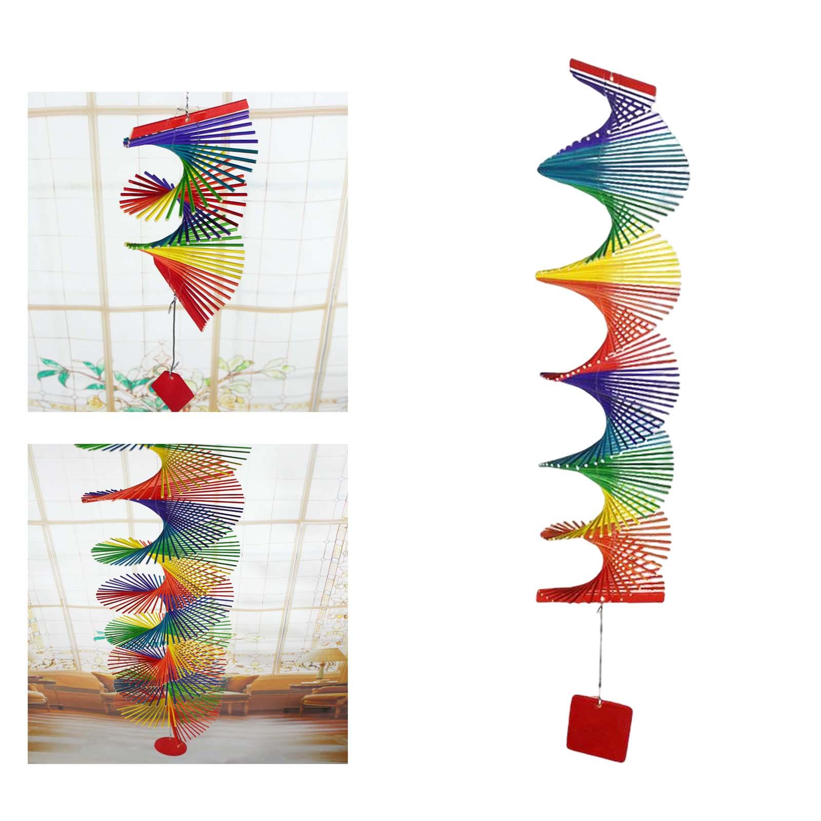 Wind Chimes Rainbow Wind Spinner Farmhouse Wind Bells for Indoor Outdoor